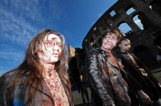 zombie walk rome italy