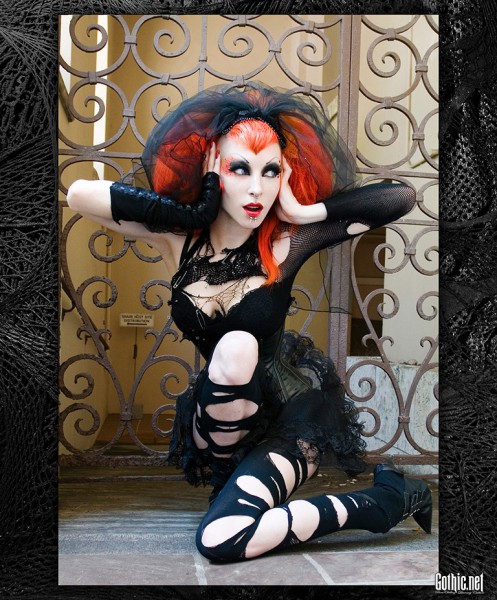 RazorCandi Orange Hair Goth