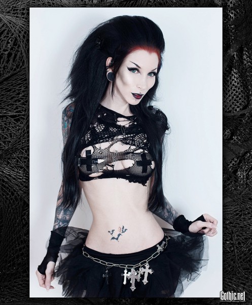 RazorCandi deathrock lace tutu