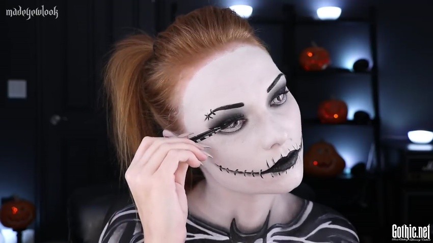 Impeccable Jack Skellington Halloween Makeup Tutorial | Gothic.net