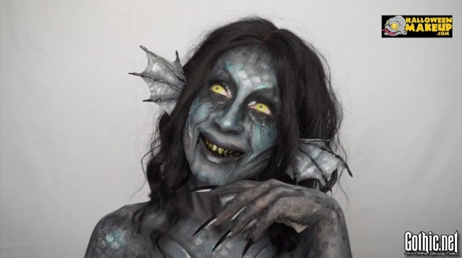 Scary Mermaid Makeup Halloween Tutorial How To Video