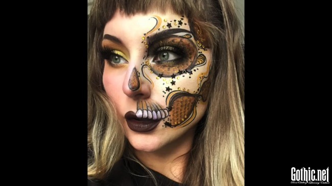 skrivebord cyklus Sydamerika Sugar Skull And Honey – Makeup Tutorial | Gothic.net