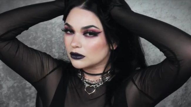 Havent done anything in a while #goth #emo #makeup #trend #foryoupage
